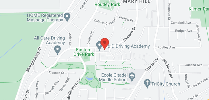 map of 1391 EASTERN DRIVE